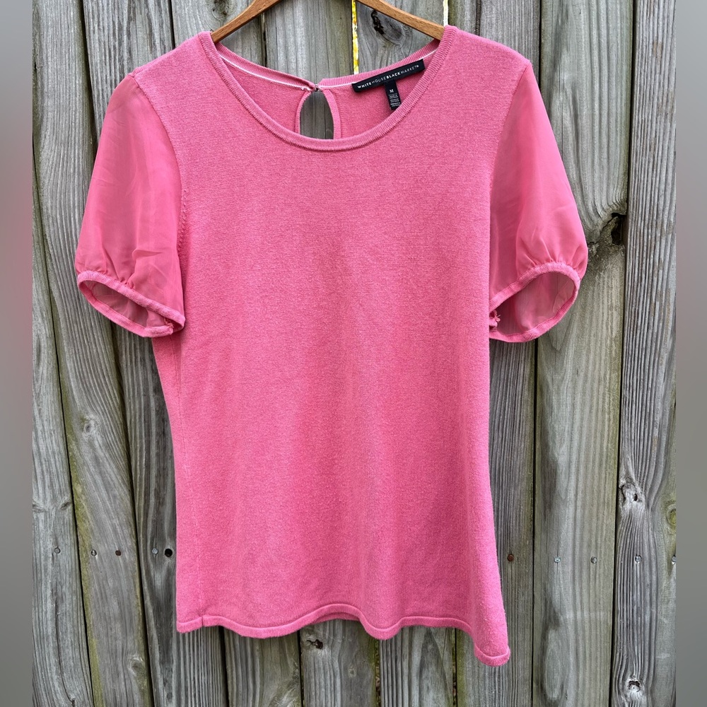White House Black Market Pink Medium Top